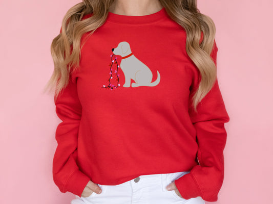 Valentine Puppy Crewneck Sweatshirt