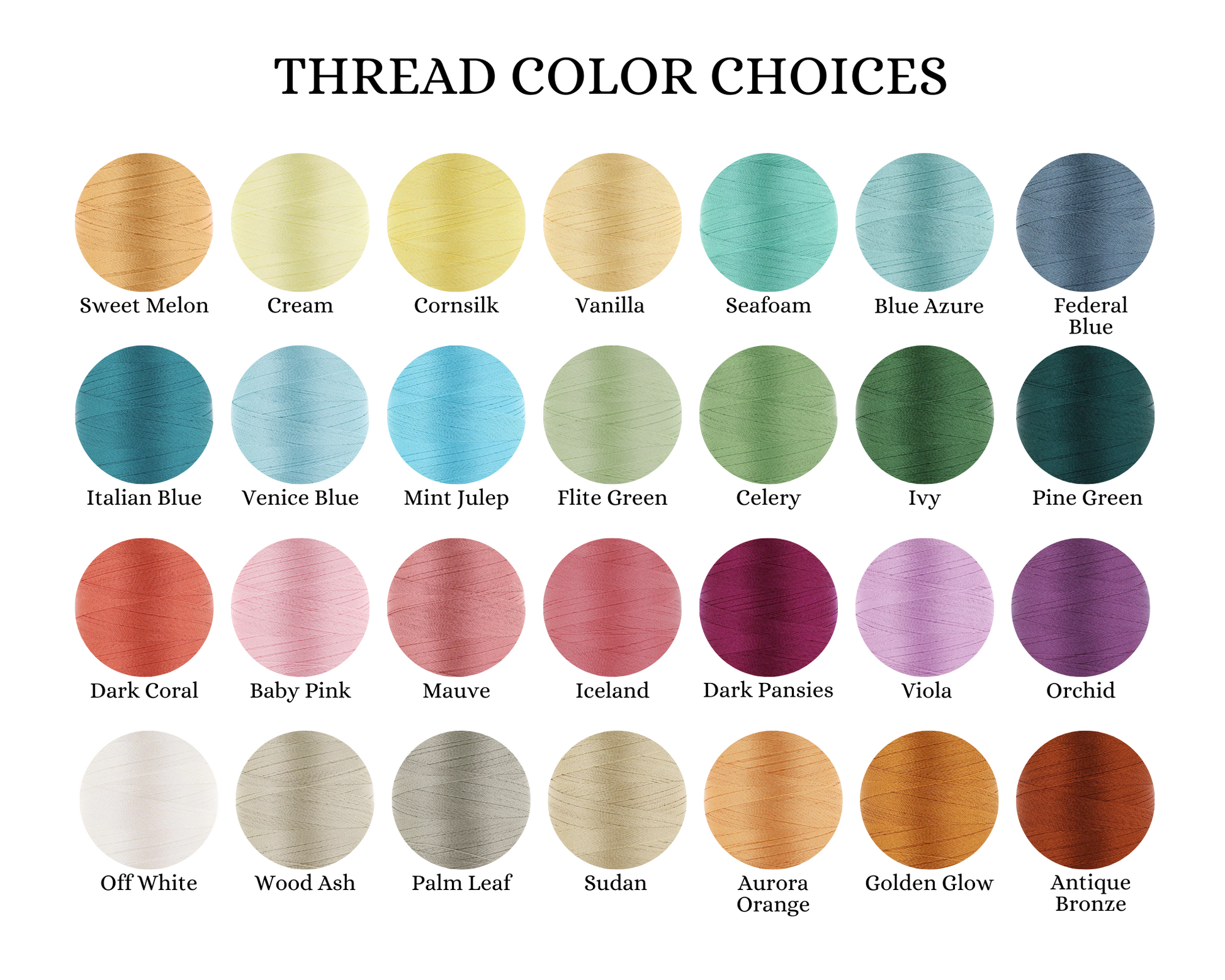 embroidery thread chart