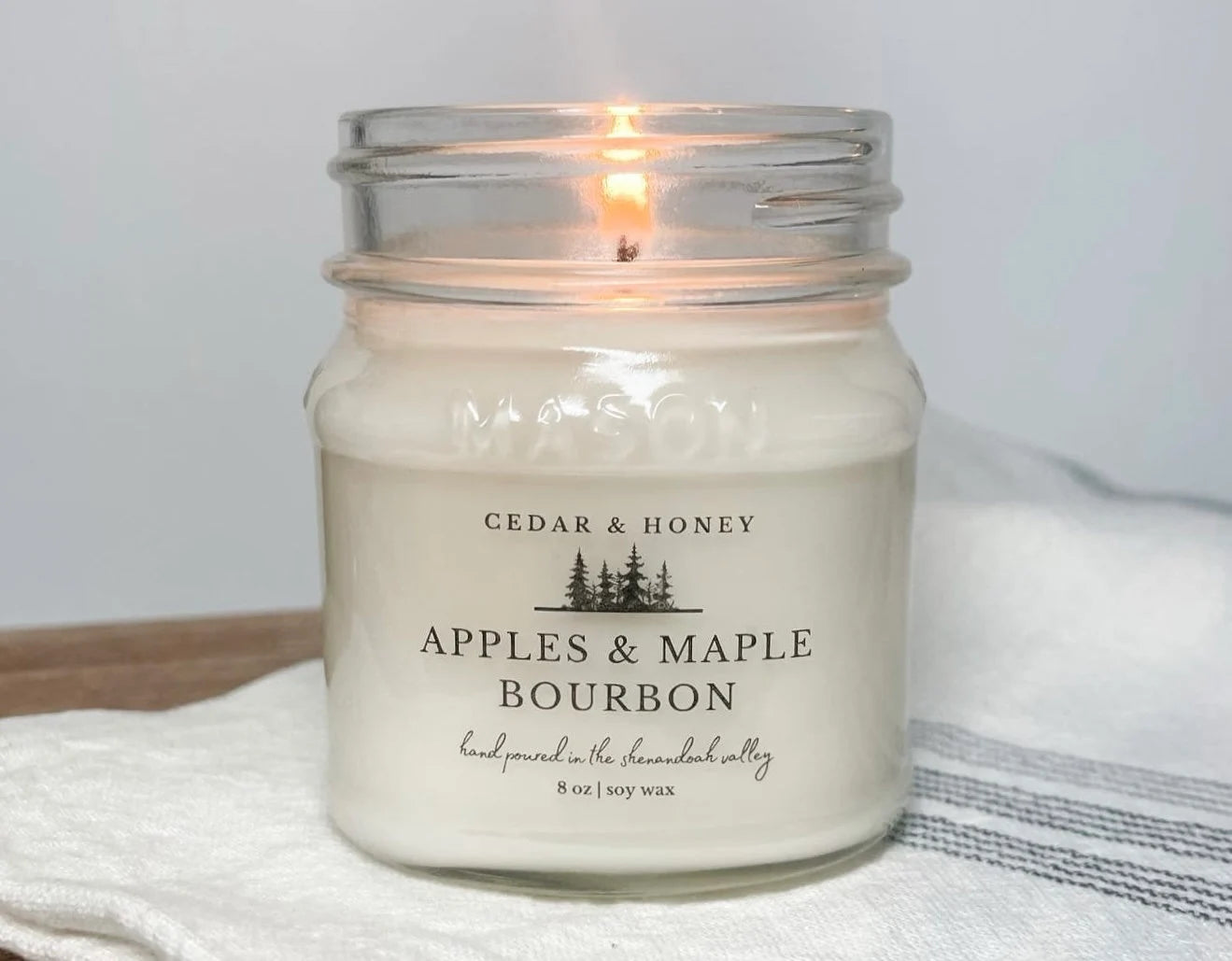 Apples & Maple Bourbon Scented Soy Candle